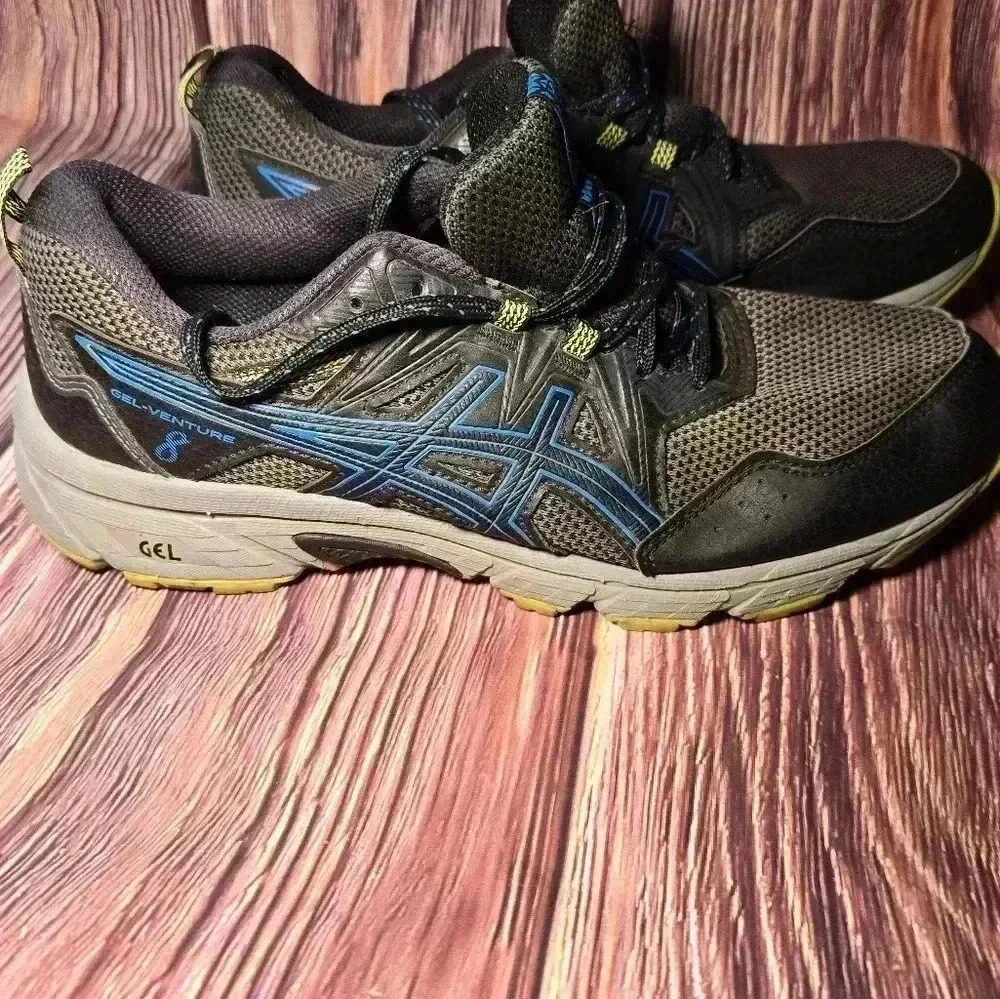 Asics Gel Venture 8 Running Shoes 1011A824 003 Black Directoire Blue Men 8.5